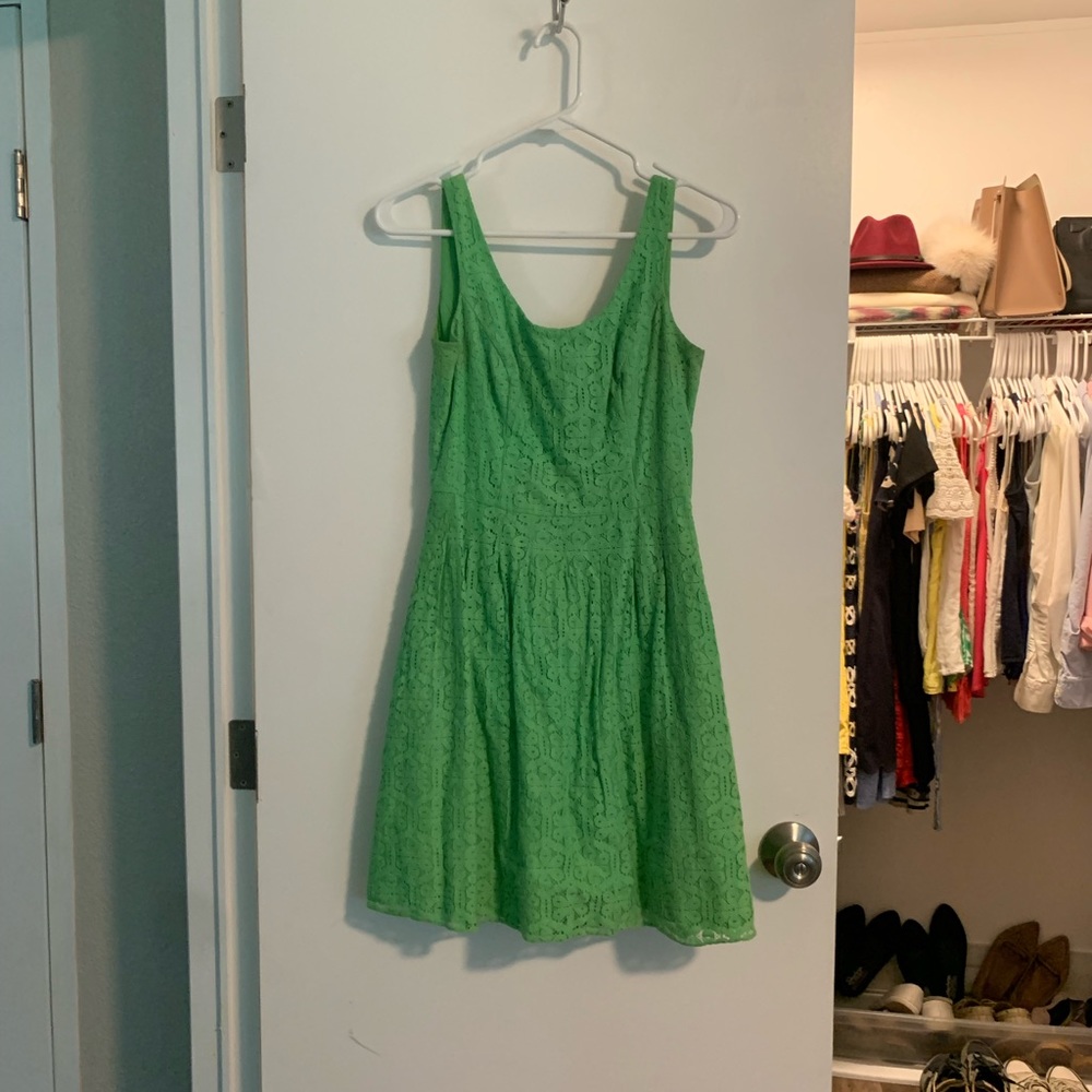 Lilly Pulitzer green lace dress 00